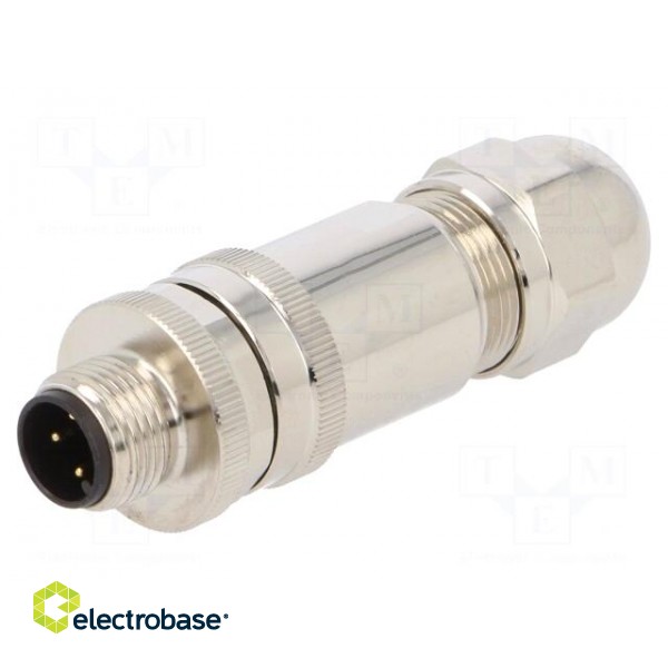 Plug | M12 | PIN: 4 | male | A code-DeviceNet / CANopen | for cable фото 1
