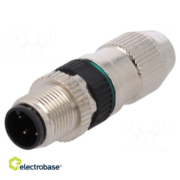 Plug | M12 | PIN: 4 | male | A code-DeviceNet / CANopen | for cable | IDC фото 1