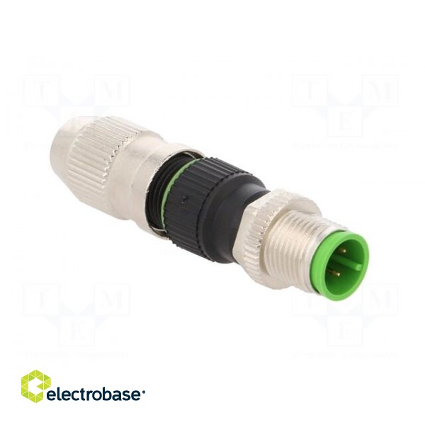 Plug | M12 | PIN: 4 | male | A code-DeviceNet / CANopen | for cable | IDC фото 8