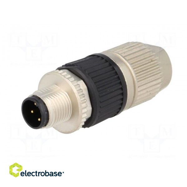 Plug | M12 | PIN: 4 | male | A code-DeviceNet / CANopen | for cable | IDC фото 2