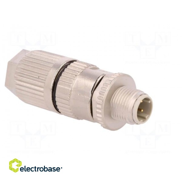 Plug | M12 | PIN: 4 | male | D code-Ethernet | for cable | IDC | IP67 | 4A image 8
