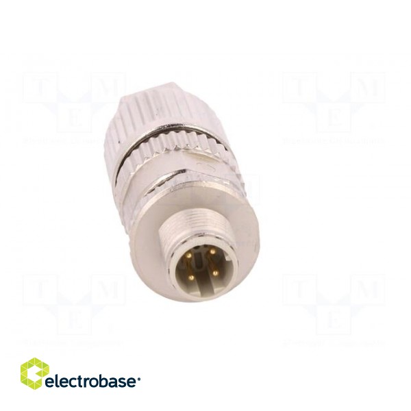 Plug | M12 | PIN: 4 | male | D code-Ethernet | for cable | IDC | IP67 | 4A image 9