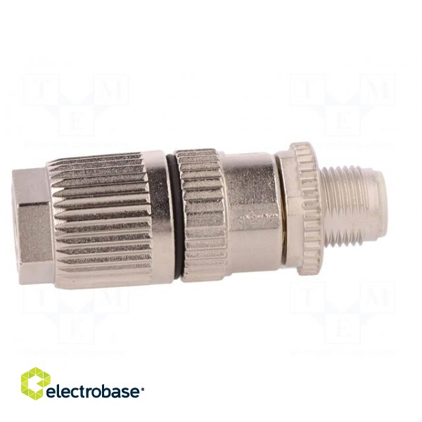 Plug | M12 | PIN: 4 | male | D code-Ethernet | for cable | IDC | IP67 | 4A image 7