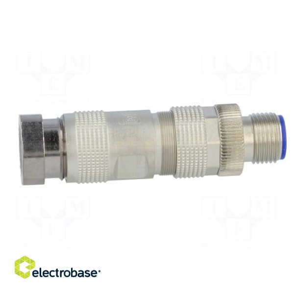 Plug | M12 | PIN: 4 | male | D code-Ethernet | for cable | IDC | straight фото 7