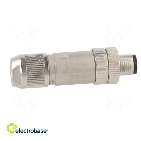 Plug | M12 | PIN: 4 | male | D code-Ethernet | for cable | push-lock | IP67 фото 7