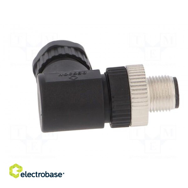 Plug | M12 | PIN: 4 | male | D code-Ethernet | for cable | screw terminal фото 7