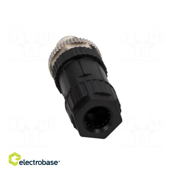Plug | M12 | PIN: 4 | male | D code-Ethernet | for cable | screw terminal фото 4