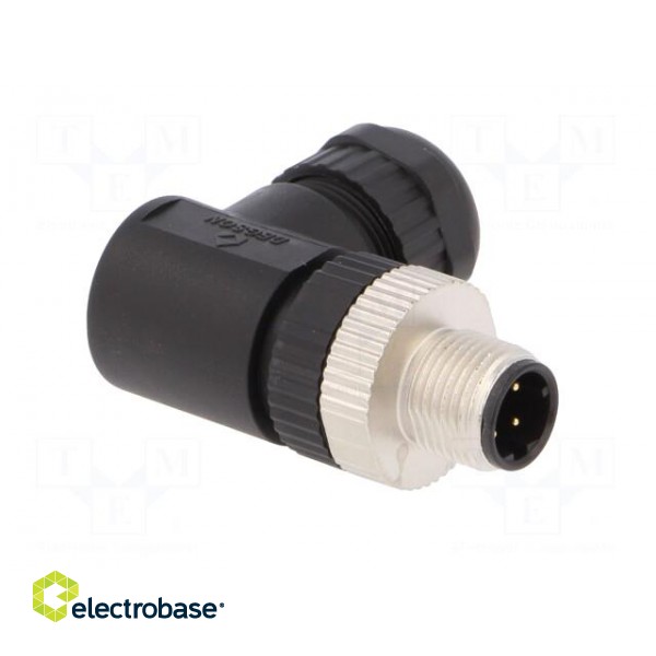 Plug | M12 | PIN: 4 | male | D code-Ethernet | for cable | screw terminal image 8