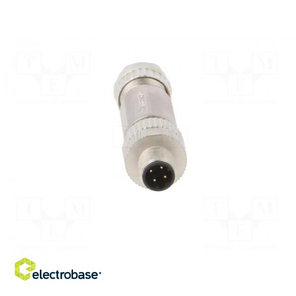Plug | M12 | PIN: 4 | male | D code-Ethernet | for cable | soldering | IP65 фото 9