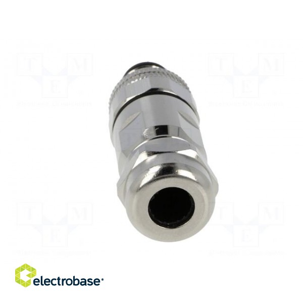 Plug | M12 | PIN: 4 | male | D code-Ethernet | for cable | soldering | IP65 фото 5