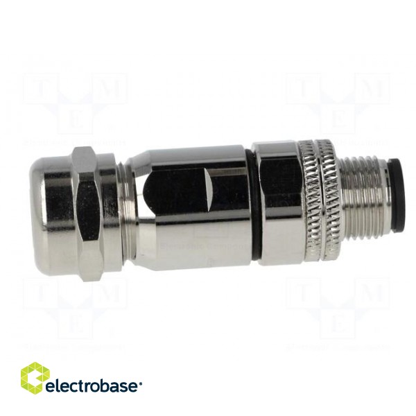 Plug | M12 | PIN: 4 | male | D code-Ethernet | for cable | soldering | IP65 фото 7