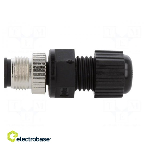 Plug | M12 | PIN: 4 | male | D code-Ethernet | for cable | soldering | IP68 фото 3