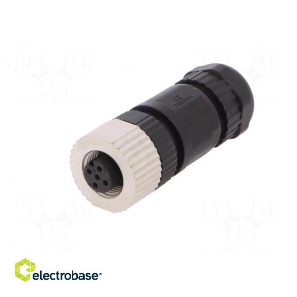 Plug | M12 | PIN: 5 | female | A code-DeviceNet / CANopen | for cable фото 2