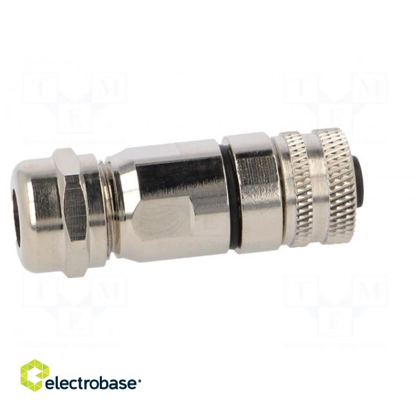 Plug | M12 | PIN: 5 | female | B code-Profibus | for cable | soldering фото 7