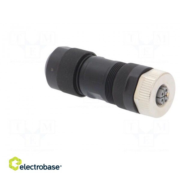 Plug | M12 | PIN: 5 | female | L code-Power | for cable | screw terminal фото 8