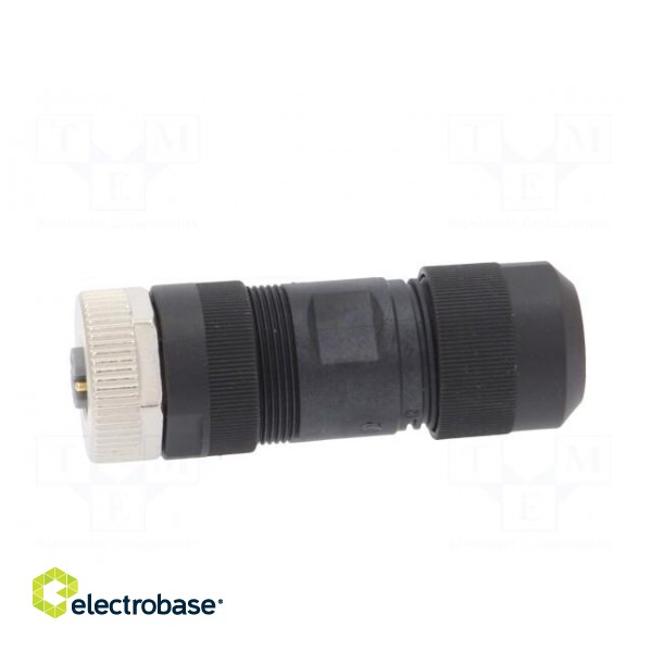 Plug | M12 | PIN: 5 | female | L code-Power | for cable | screw terminal image 3
