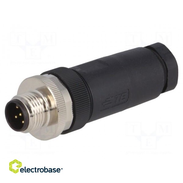Plug | M12 | PIN: 5 | male | A code-DeviceNet / CANopen | for cable image 1