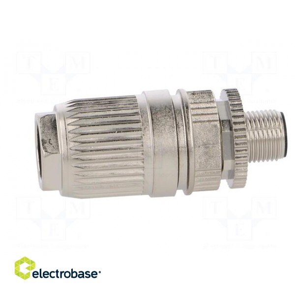 Plug | M12 | PIN: 5 | male | L code-Power | for cable | IDC | IP67 | straight image 7