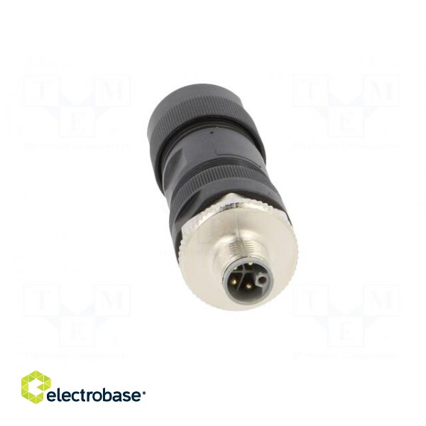 Plug | M12 | PIN: 5 | male | L code-Power | for cable | screw terminal фото 9