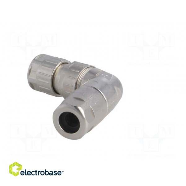 Plug | M12 | PIN: 8 | female | X code-ProfiNET | for cable | crimped | 48V фото 4