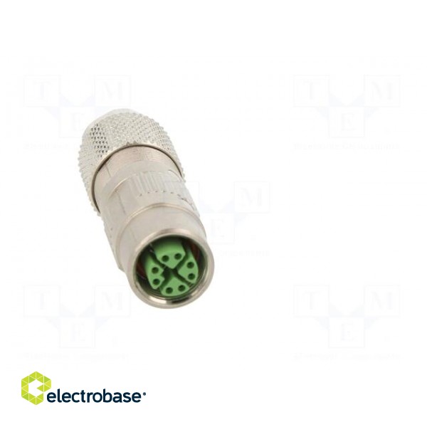 Plug | M12 | PIN: 8 | female | X code-ProfiNET | for cable | IDC | IP67 image 9