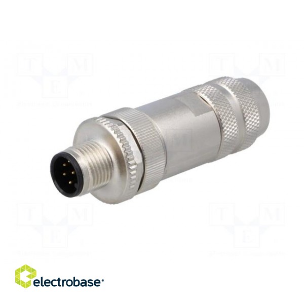 Plug | M12 | PIN: 8 | male | A code-DeviceNet / CANopen | for cable image 2