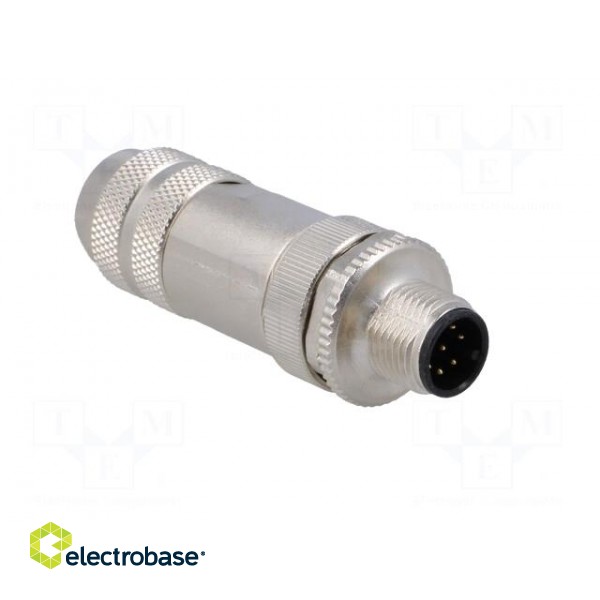 Plug | M12 | PIN: 8 | male | A code-DeviceNet / CANopen | for cable image 8