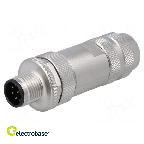 Plug | M12 | PIN: 8 | male | A code-DeviceNet / CANopen | for cable image 1