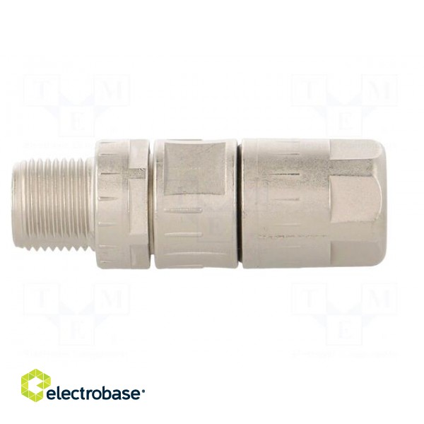 Plug | M12 | PIN: 8 | male | X code-ProfiNET | for cable | crimped | 48V фото 3