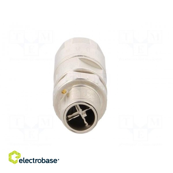 Plug | M12 | PIN: 8 | male | X code-ProfiNET | for cable | crimped | 48V фото 9