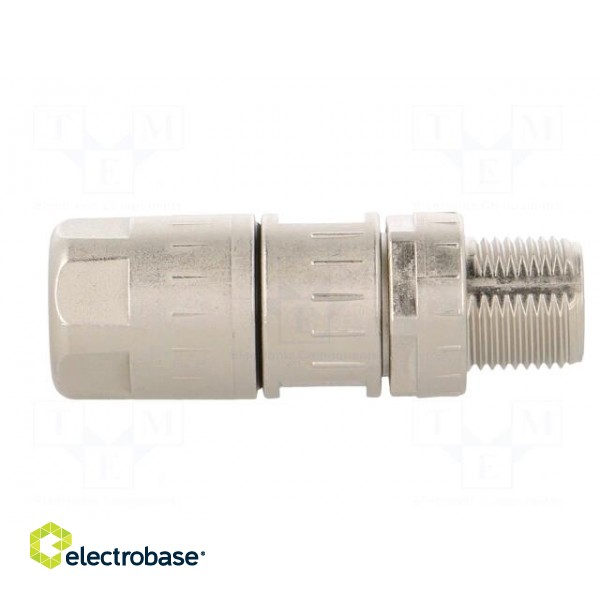 Plug | M12 | PIN: 8 | male | X code-ProfiNET | for cable | crimped | 48V фото 7
