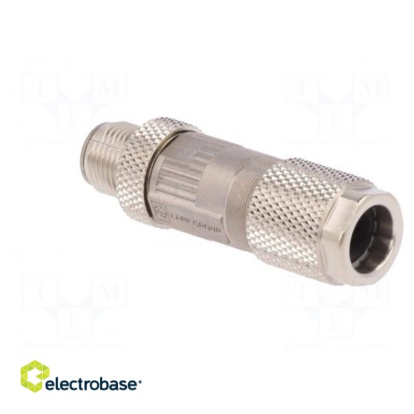 Plug | M12 | PIN: 8 | male | X code-ProfiNET | for cable | IDC | IP67 фото 4