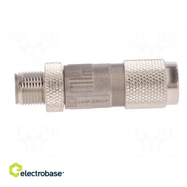 Plug | M12 | PIN: 8 | male | X code-ProfiNET | for cable | IDC | IP67 paveikslėlis 3