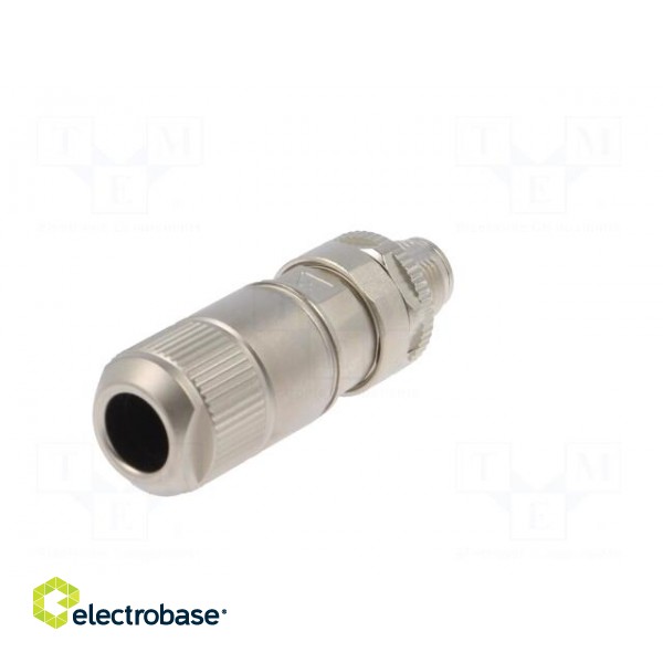 Plug | M12 | PIN: 8 | male | X code-ProfiNET | for cable | IDC | IP67 image 6