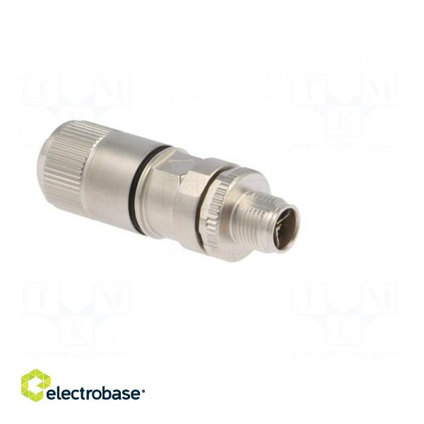 Plug | M12 | PIN: 8 | male | X code-ProfiNET | for cable | IDC | IP67 | STX image 8