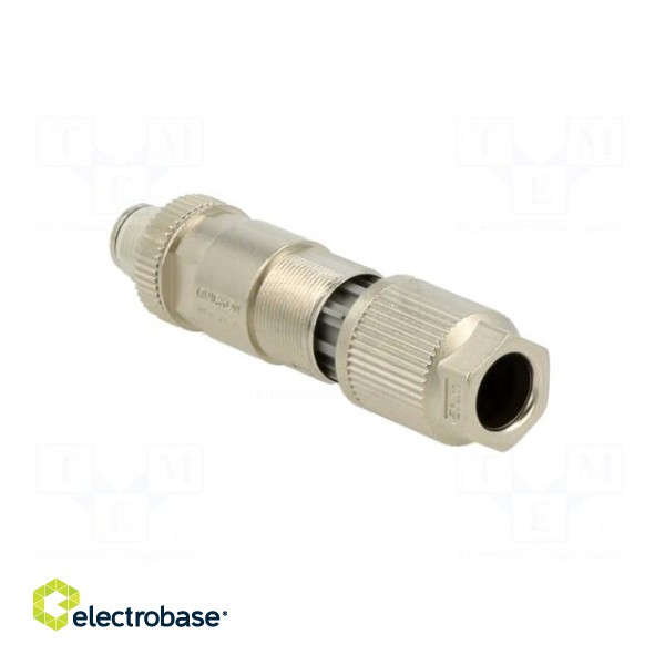 Plug | M12 | PIN: 8 | male | X code-ProfiNET | for cable | IDC | straight фото 8