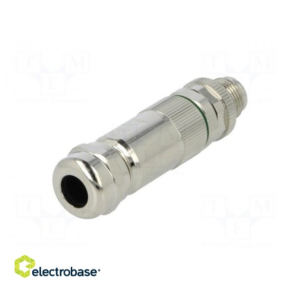 Plug | M12 | PIN: 8 | male | X code-ProfiNET | for cable | soldering | IP67 фото 6