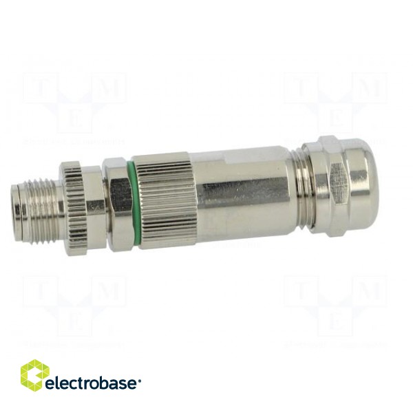 Plug | M12 | PIN: 8 | male | X code-ProfiNET | for cable | soldering | IP67 фото 3