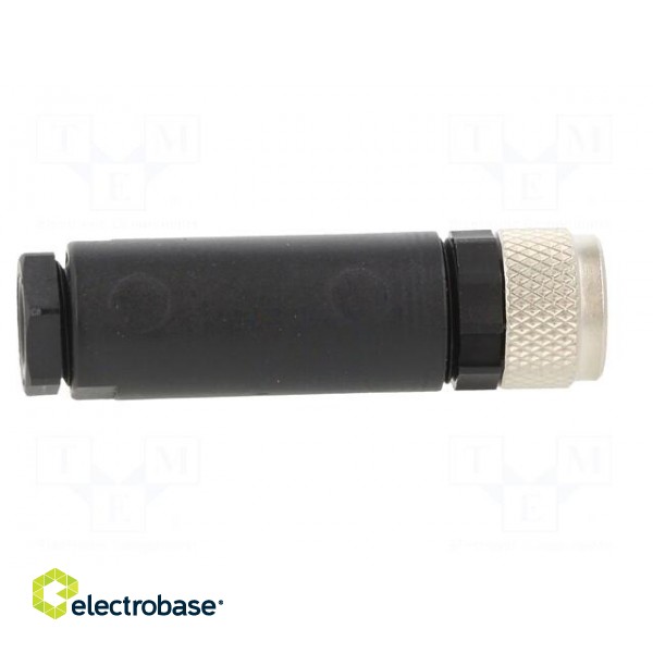 Connector: M8 | female | PIN: 4 | straight | for cable | plug | 4A | IP67 image 7