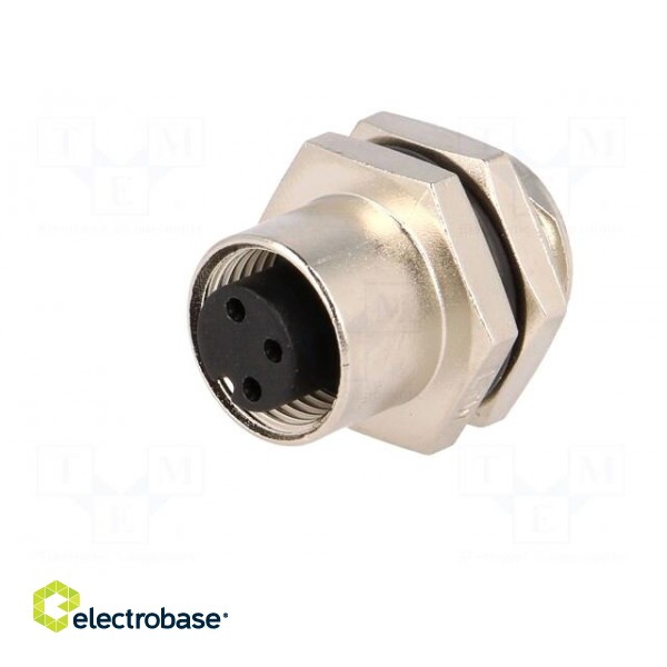 Socket | M12 | PIN: 3 | female | A code-DeviceNet / CANopen | soldering фото 2