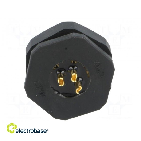 Socket | M12 | PIN: 3 | female | A code-DeviceNet / CANopen | soldering фото 5
