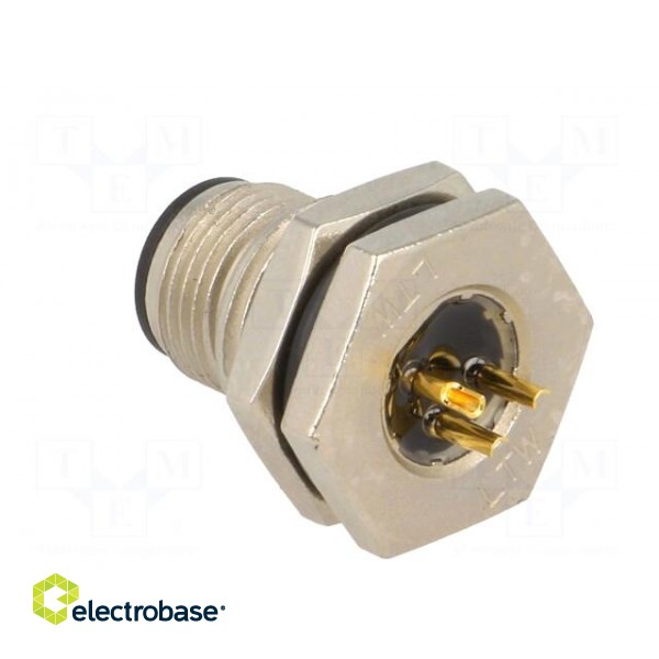 Socket | M12 | PIN: 3 | male | A code-DeviceNet / CANopen | soldering фото 4