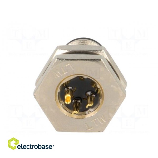Socket | M12 | PIN: 3 | male | A code-DeviceNet / CANopen | soldering фото 5