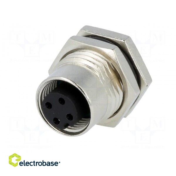 Socket | M12 | PIN: 4 | female | A code-DeviceNet / CANopen | soldering фото 2