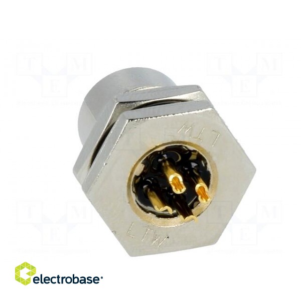 Socket | M12 | PIN: 4 | female | A code-DeviceNet / CANopen | soldering paveikslėlis 5