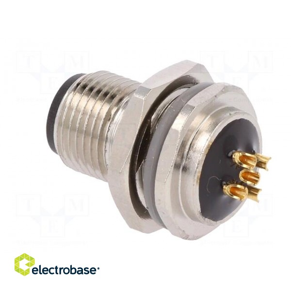 Socket | M12 | PIN: 5 | male | B code-Profibus | soldering | IP67 | 60V | 4A image 4