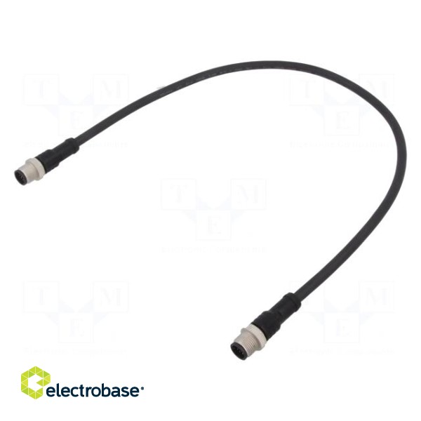 Cable: for sensors/automation | PIN: 12 | M12-M12 | 0.5m | plug | plug