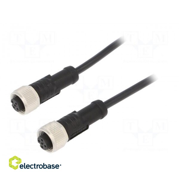 Cable: for sensors/automation | PIN: 5 | M12-M12 | 1m | plug | plug | 60V