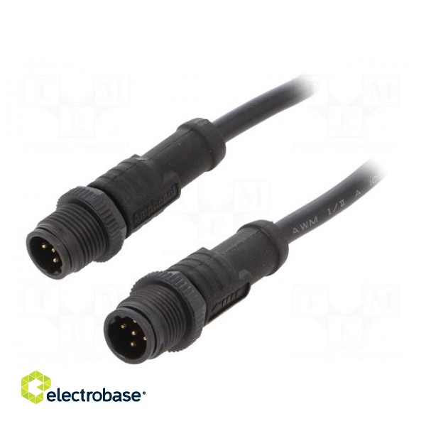 Cable: for sensors/automation | PIN: 5 | M12-M12 | B code-Profibus