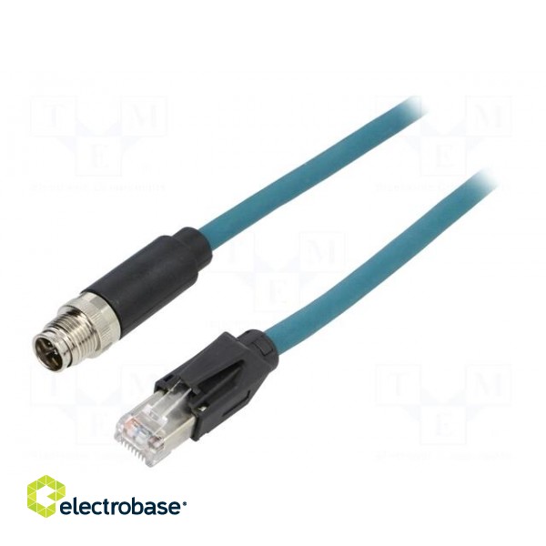 Cable: for sensors/automation | PIN: 8 | female | X code-ProfiNET